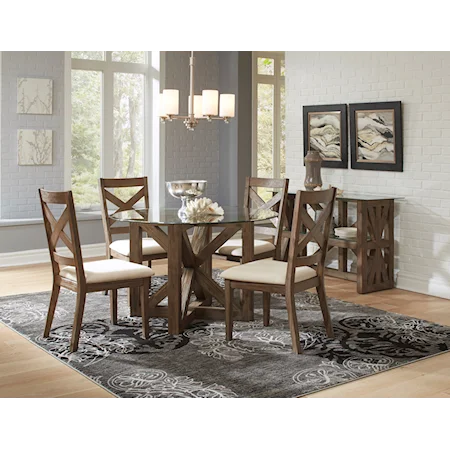 Round Table and Chair Set (4 People)